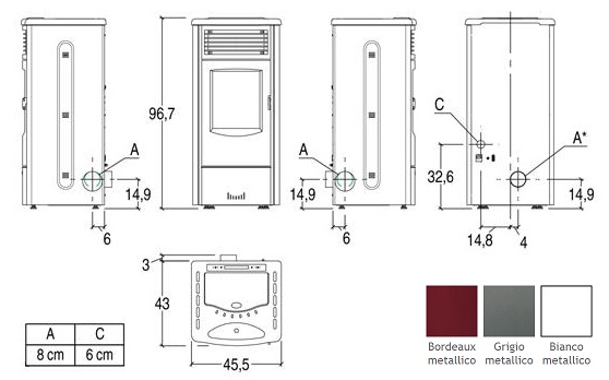 Cleo Kw Stufa A Pellet Ventilata Superior Idea Caminetti Mantova