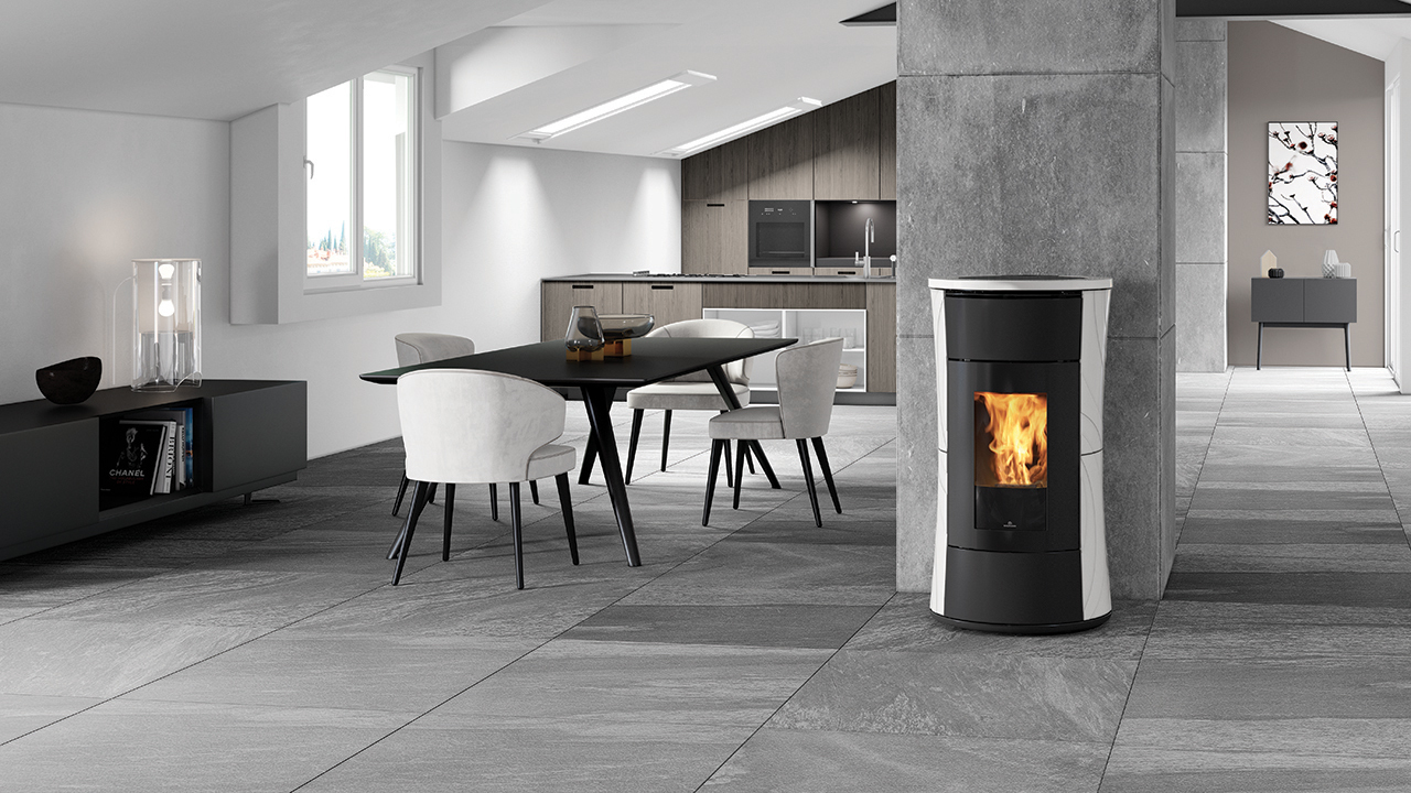 Cherie Evo Ceramica Kw Stufa A Pellet Idea Caminetti Mantova