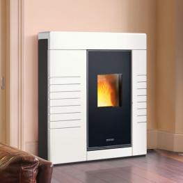 thumbnail stufa pellet p934 2 5 kw maiolica parete angolo filomuro premium line immagine1